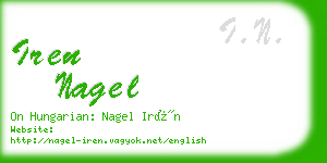 iren nagel business card